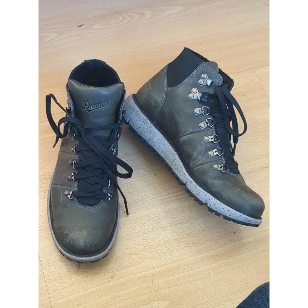 Danner Vertigo 917 GTX Vibram Boots SUPERFEET INSOLES Dark Gray Green Mens Sz 7